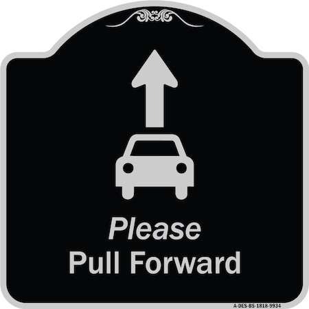 Designer Series-Please Pull Forward With Graphic And Ahead Arrow